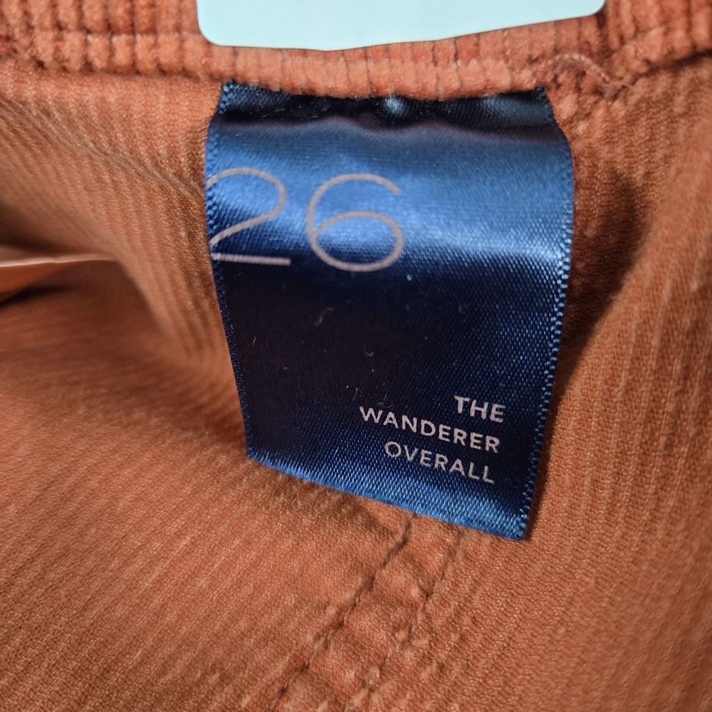 Pilcro Women Pants 26 Rust Overalls Corduroy The Wanderer Overall 28" Inseam - Picture 3 of 14